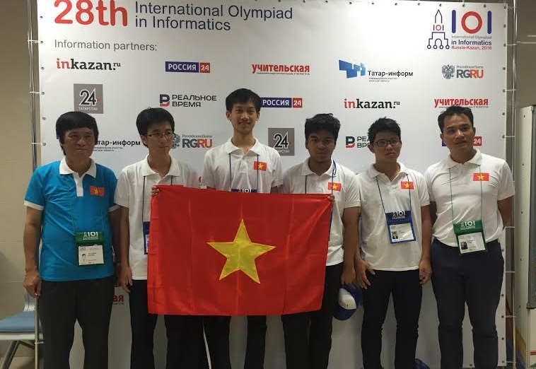 Việt Nam đoạt hai Huy chương vàng tại cuộc thi Olympic Tin học quốc tế năm 2016